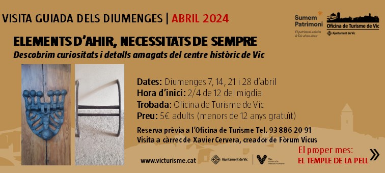Visita "Elements d'ahir, necessitats de sempre"